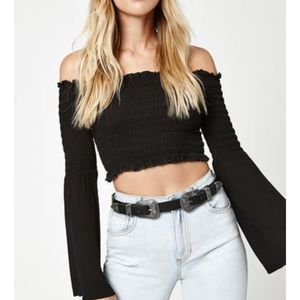 💖SOLD 💖NWT smocked crop top